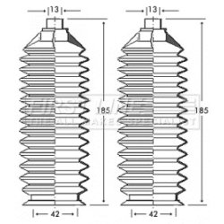 Steering Rack Boot FIRST LINE FSG3240 OE Ref NC1032125