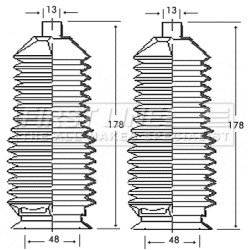 Steering Rack Boot FIRST LINE FSG3241