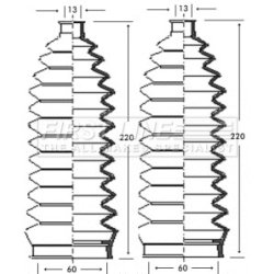 Steering Rack Boot FIRST LINE FSG3243 OE Ref 5133904AA