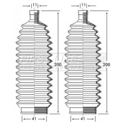 Steering Rack Boot FIRST LINE FSG3244