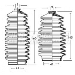 Steering Rack Boot FIRST LINE FSG3245