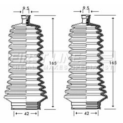 Steering Rack Boot FIRST LINE FSG3249 OE Ref 45 01 260