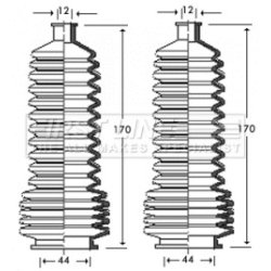 Steering Rack Boot FIRST LINE FSG3251 OE Ref 7701469487