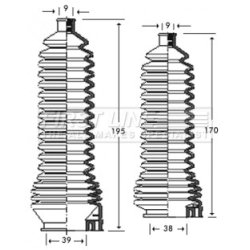 Steering Rack Boot FIRST LINE FSG3252