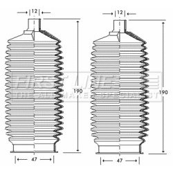 Steering Rack Boot FIRST LINE FSG3253