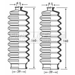 Steering Rack Boot FIRST LINE FSG3254
