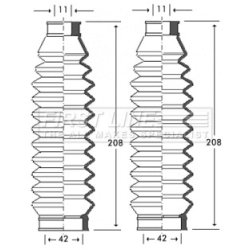 Steering Rack Boot FIRST LINE FSG3255