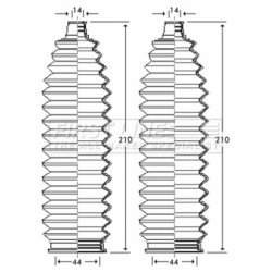 Steering Rack Boot FIRST LINE FSG3256