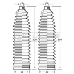 Steering Rack Boot FIRST LINE FSG3258 OE Ref 16 09 527