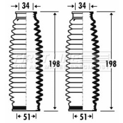 Steering Rack Boot FIRST LINE FSG3266 OE Ref 77363705