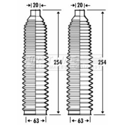 Steering Rack Boot FIRST LINE FSG3269
