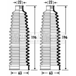 Steering Rack Boot FIRST LINE FSG3272 OE Ref 4E0419831