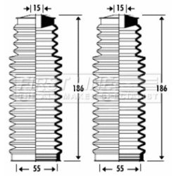 Steering Rack Boot FIRST LINE FSG3275 OE Ref 32131096465