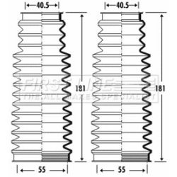 Steering Rack Boot FIRST LINE FSG3276 OE Ref 32 13 1 096 465