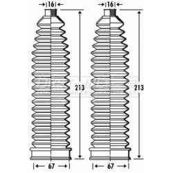 Steering Rack Boot FIRST LINE FSG3279 OE Ref 32 13 6 751 026