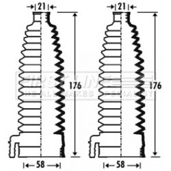 Steering Rack Boot FIRST LINE FSG3281 OE Ref 4066.74