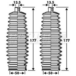 Steering Rack Boot FIRST LINE FSG3282 OE Ref 4066.88