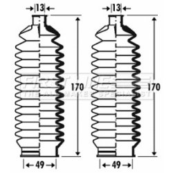 Steering Rack Boot FIRST LINE FSG3286 OE Ref 93742552