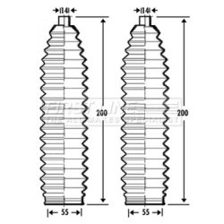 Steering Rack Boot FIRST LINE FSG3296 OE Ref 4330628