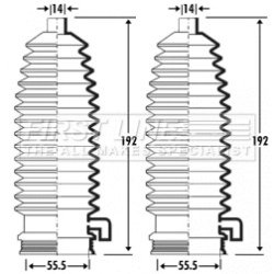 Steering Rack Boot FIRST LINE FSG3297 OE Ref 1085517