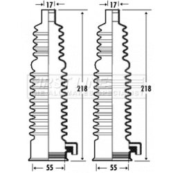 Steering Rack Boot FIRST LINE FSG3301 OE Ref 3 904 122