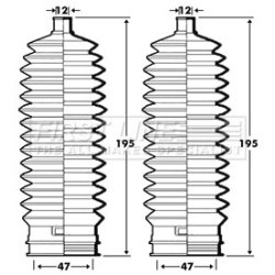 Steering Rack Boot FIRST LINE FSG3306