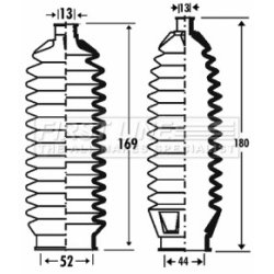 Steering Rack Boot FIRST LINE FSG3308