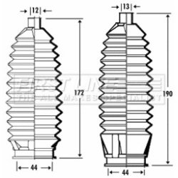 Steering Rack Boot FIRST LINE FSG3311 OE Ref 53534S2HJ01