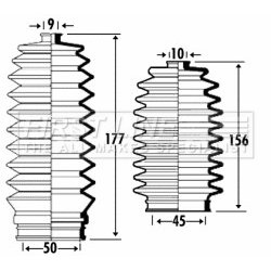 Steering Rack Boot FIRST LINE FSG3312