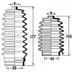 Steering Rack Boot FIRST LINE FSG3313