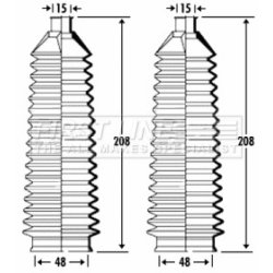 Steering Rack Boot FIRST LINE FSG3315 OE Ref 1660158