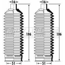 Steering Rack Boot FIRST LINE FSG3319
