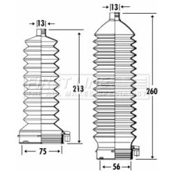 Steering Rack Boot FIRST LINE FSG3321 OE Ref XR87398