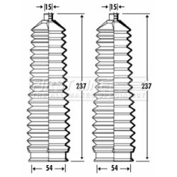Steering Rack Boot FIRST LINE FSG3324