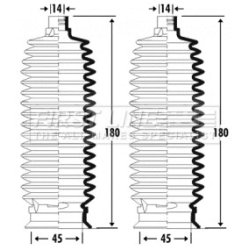 Steering Rack Boot FIRST LINE FSG3326 OE Ref 5774007000
