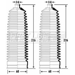 Steering Rack Boot FIRST LINE FSG3328 OE Ref QFW500010