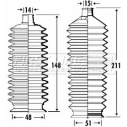 Steering Rack Boot FIRST LINE FSG3330