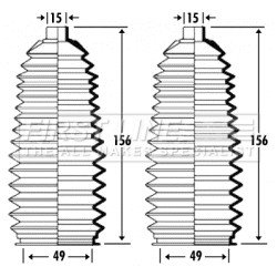 Steering Rack Boot FIRST LINE FSG3334