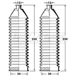 Steering Rack Boot FIRST LINE FSG3340 OE Ref 414 463 00 96