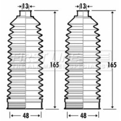 Steering Rack Boot FIRST LINE FSG3341