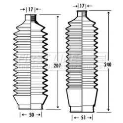 Steering Rack Boot FIRST LINE FSG3343 OE Ref MR510272