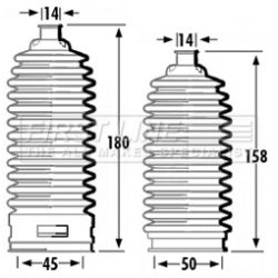 Steering Rack Boot FIRST LINE FSG3346