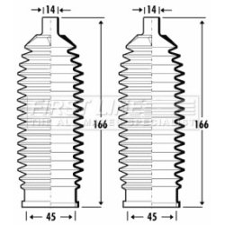 Steering Rack Boot FIRST LINE FSG3351 OE Ref 77 01 475 840