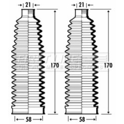 Steering Rack Boot FIRST LINE FSG3356 OE Ref 406660