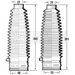 Steering Rack Boot FIRST LINE FSG3357