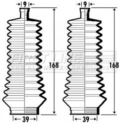 Steering Rack Boot FIRST LINE FSG3358 OE Ref 6000025546