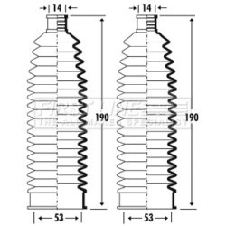 Steering Rack Boot FIRST LINE FSG3362 OE Ref 7701474447