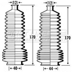 Steering Rack Boot FIRST LINE FSG3363