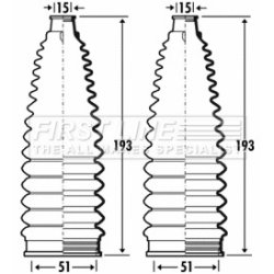 Steering Rack Boot FIRST LINE FSG3370 OE Ref 4553509030