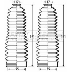 Steering Rack Boot FIRST LINE FSG3371 OE Ref 4553509030